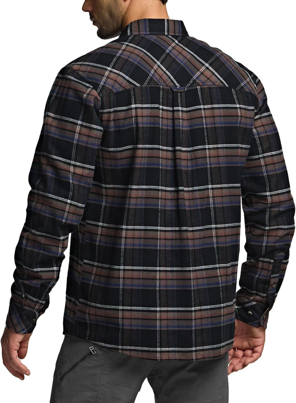 Men'S 100% All Cotton Button down Flannel Shirts, Long Sleeve Brushed Warm Soft Casual Outdoor Plaid Shirt